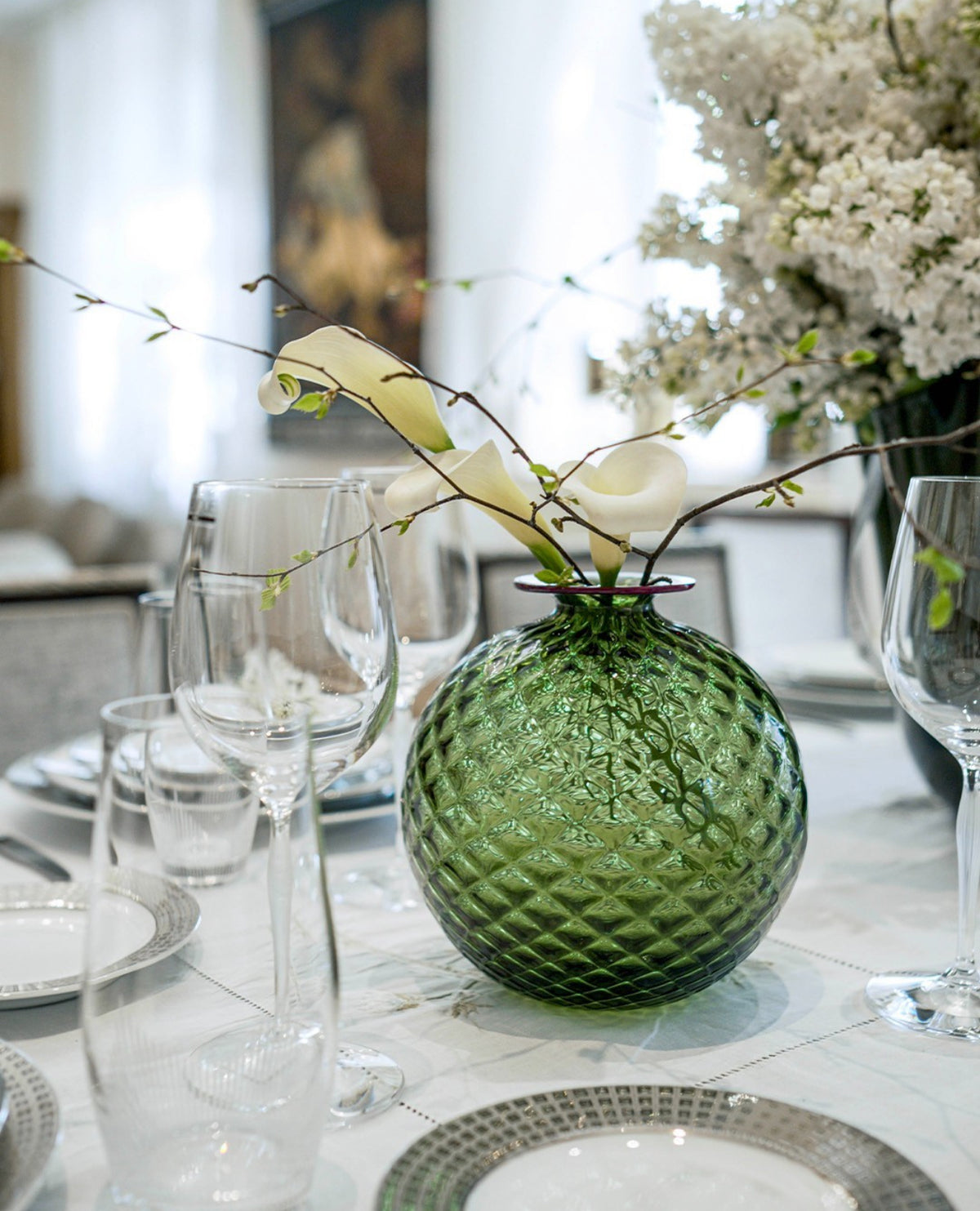 MONO FIORI, Medium balloton Murano glass vase