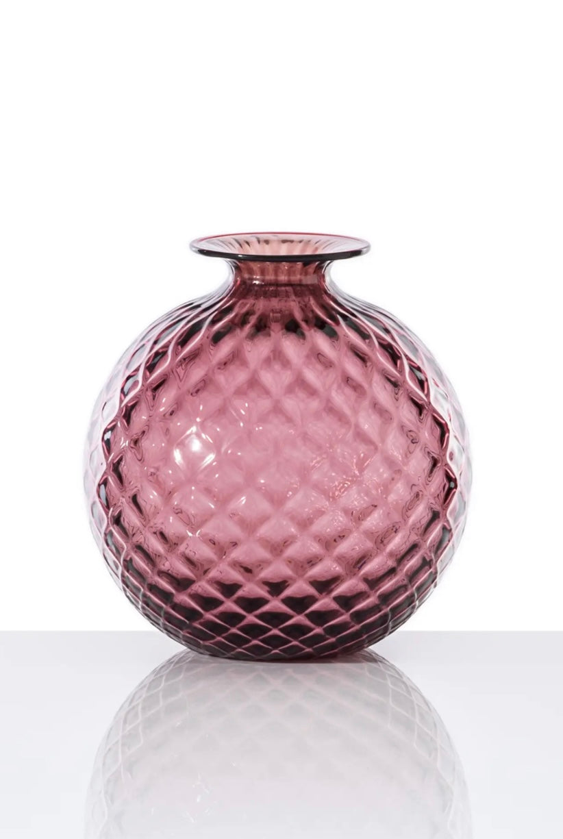 MONO FIORI, Medium balloton Murano glass vase