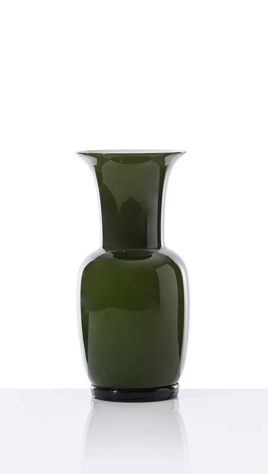 OPALINO, Large handmade blown glass vase