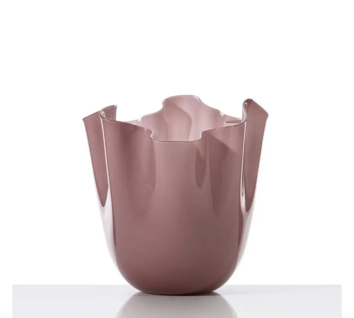 Fazzoletto, Small sculptural glass vase