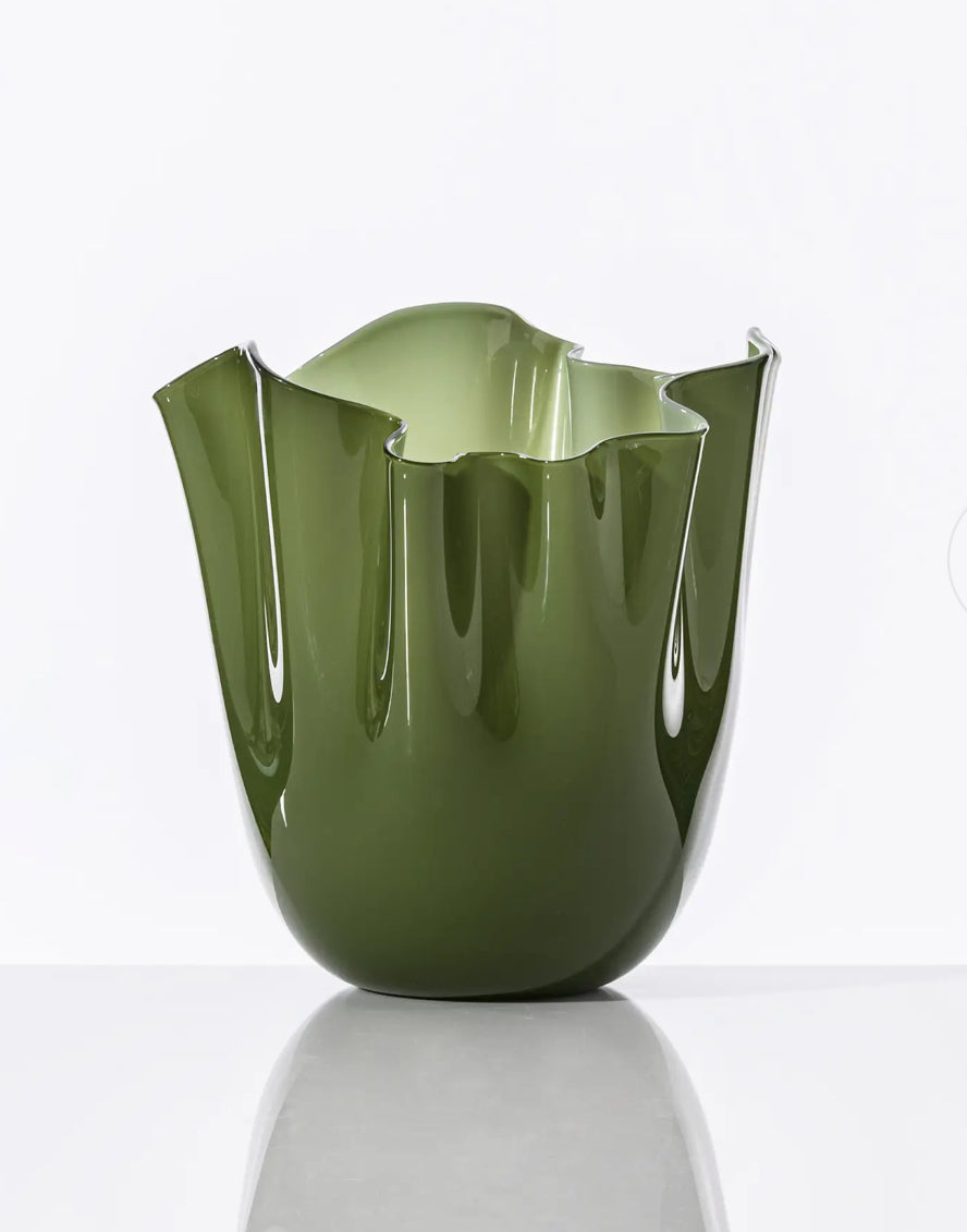 Fazzoletto, Large sculptural glass vase