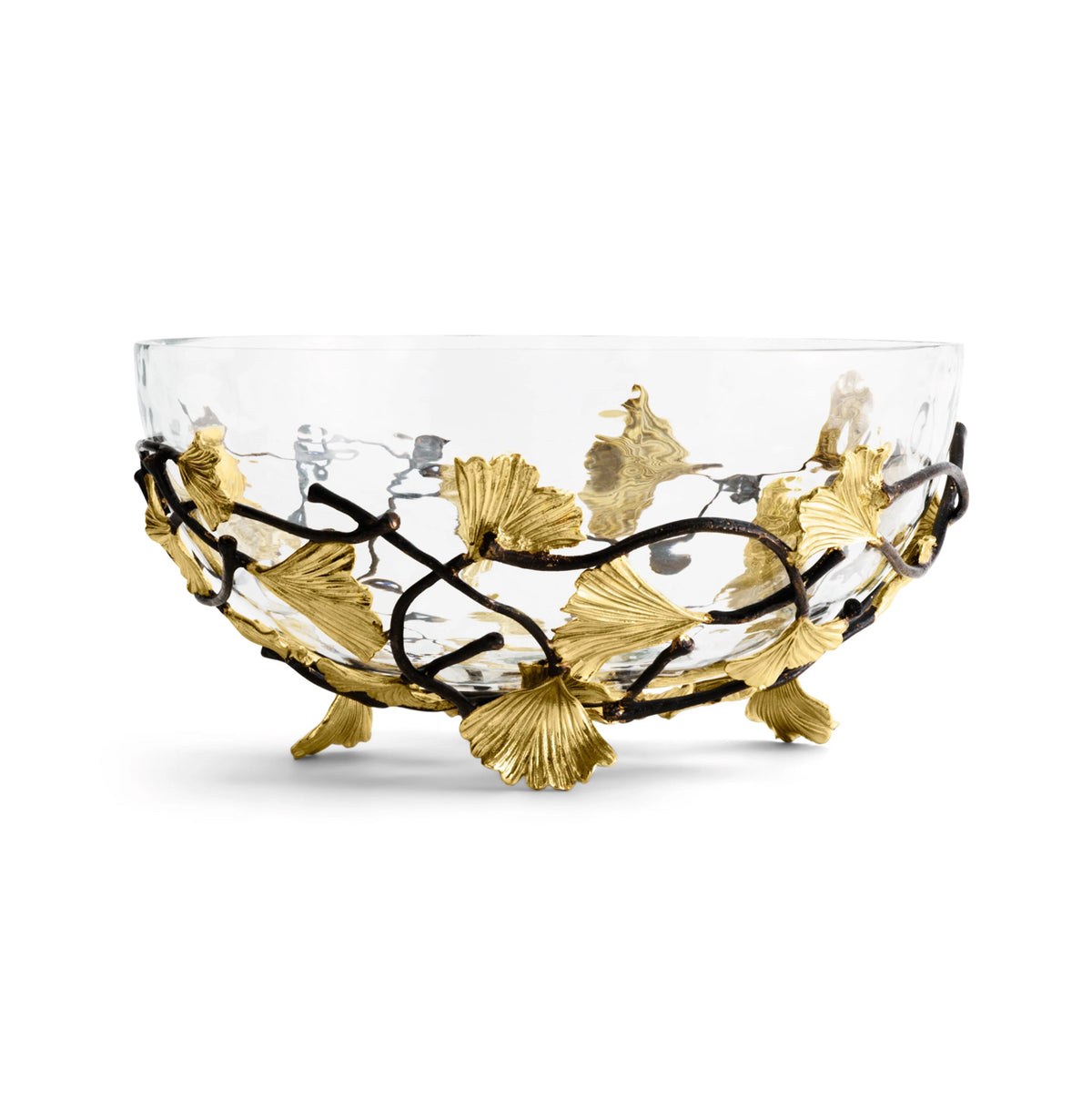 Michael Aram, Golden ginkgo glass bowl