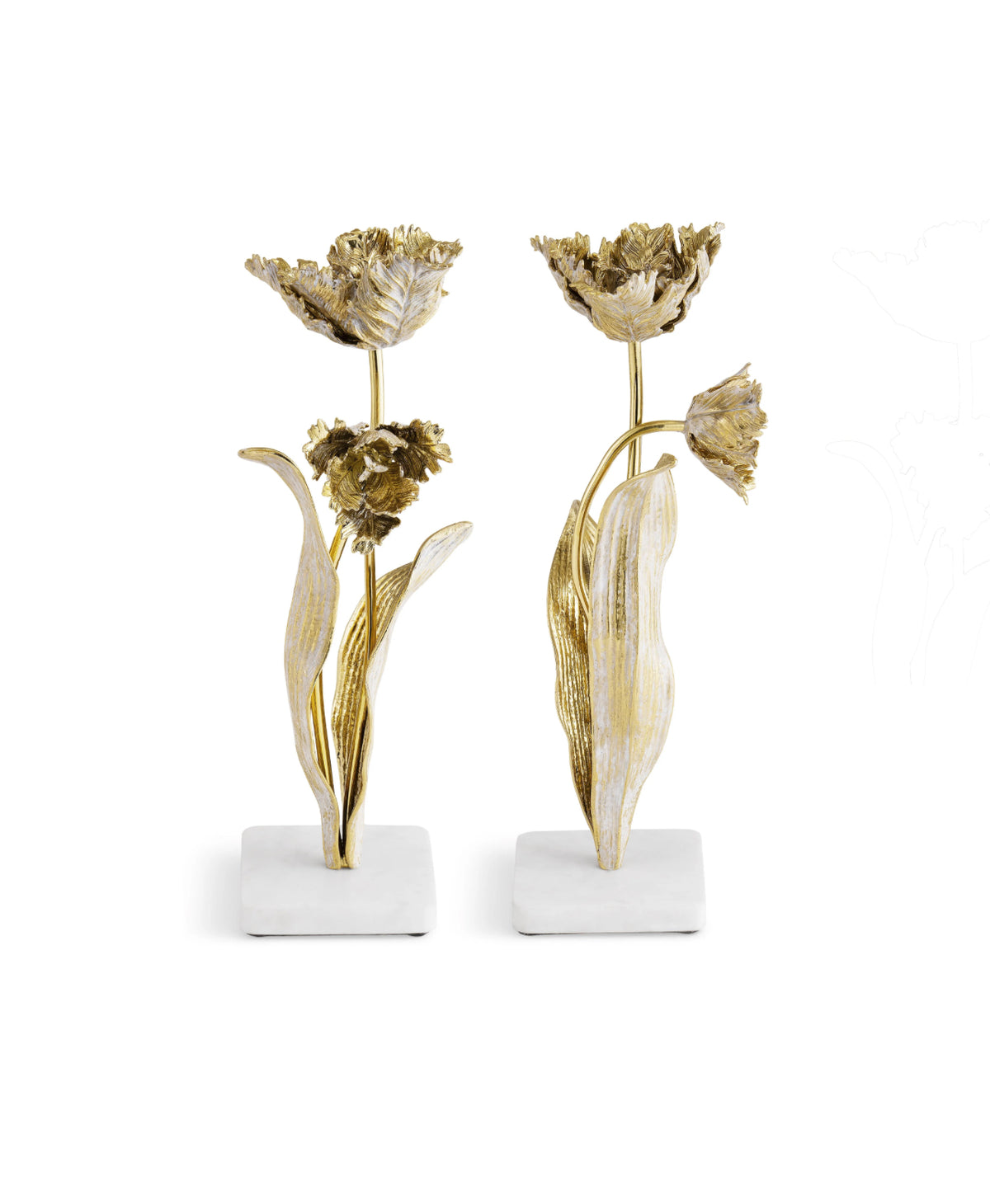Michael Aram, Tulip Candleholders.