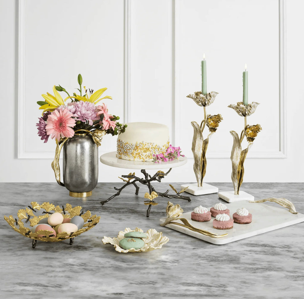 Michael Aram, Tulip Candleholders.