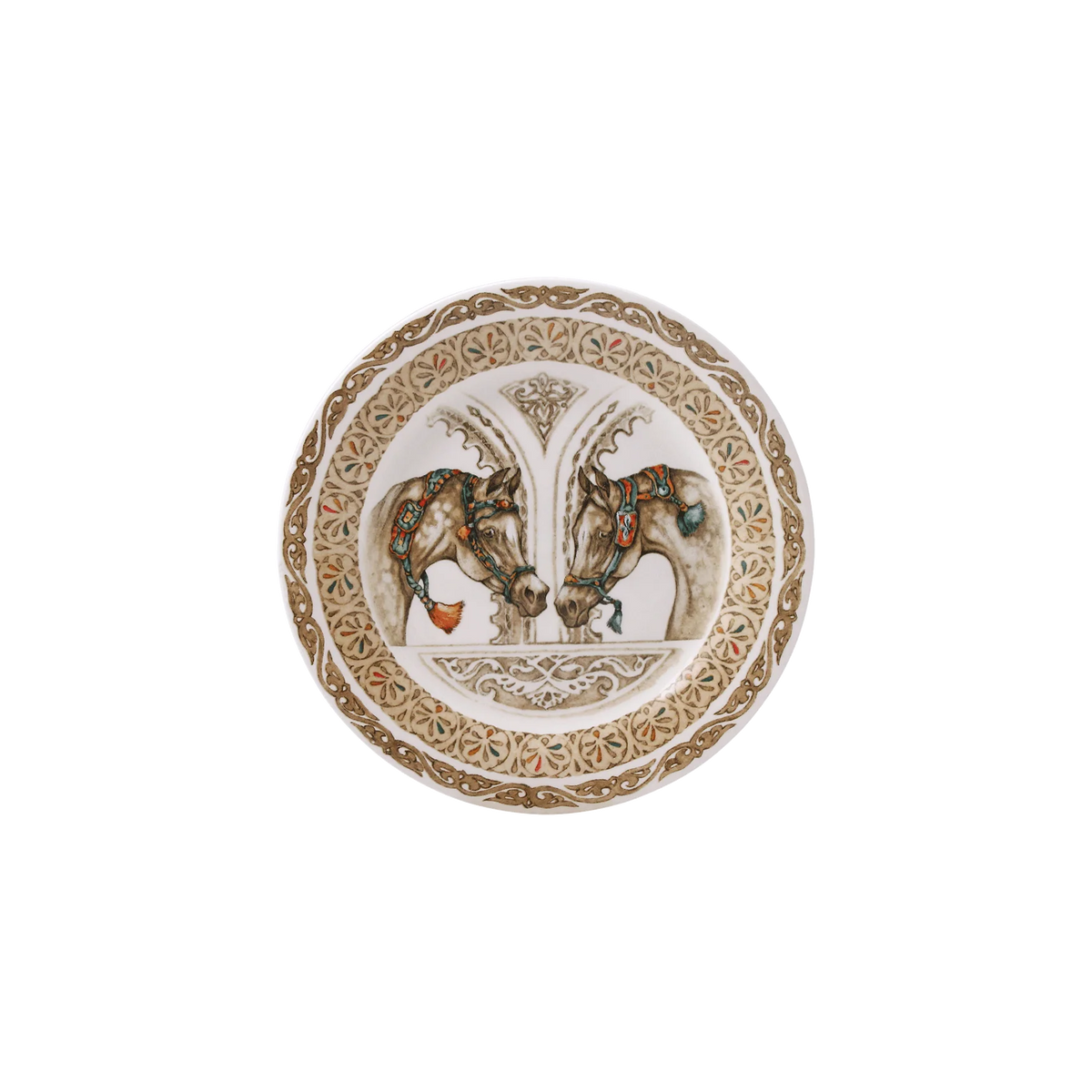 Gien, Chevaux du vent, Set of 4 bread plate.