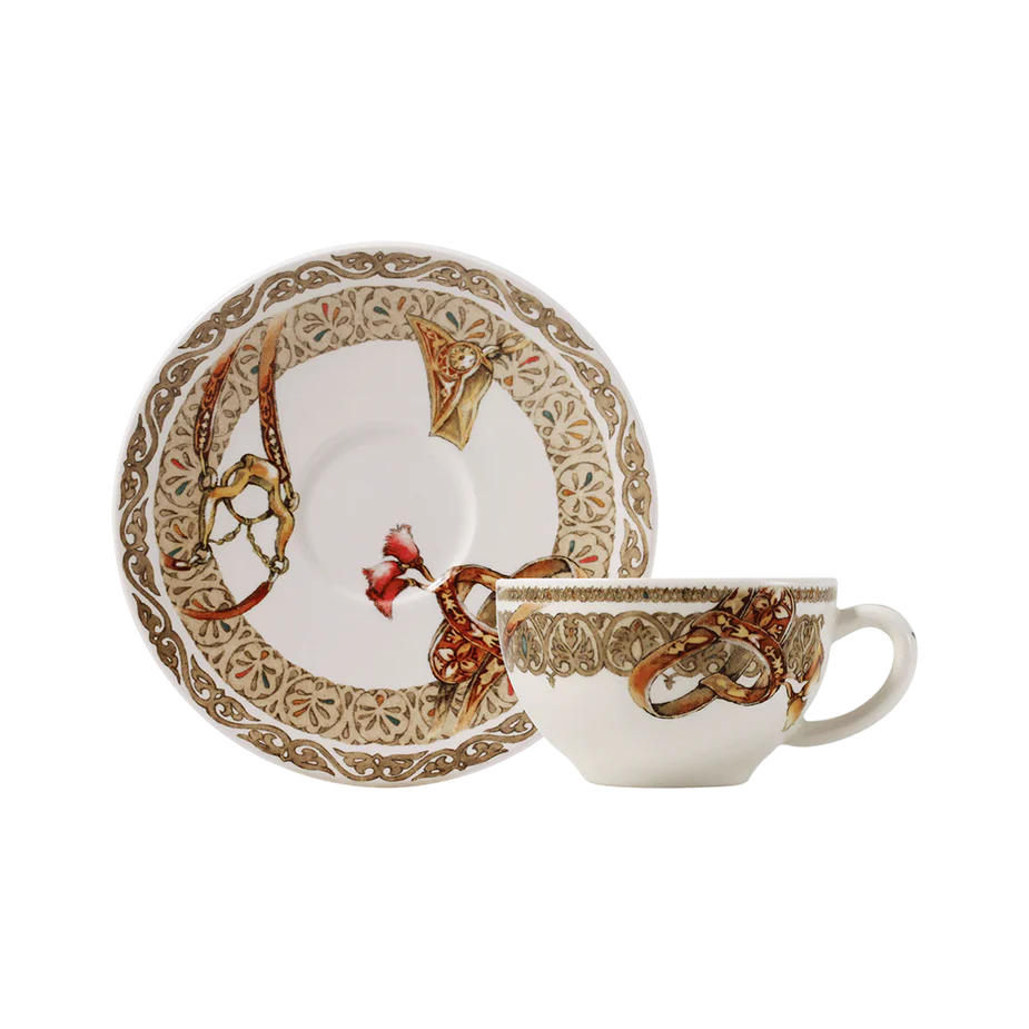 Gien, Chevaux du vent, 2 tea cups.