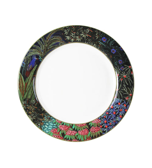 Gien, Jardin du palais, Set of 4 dinner plates.
