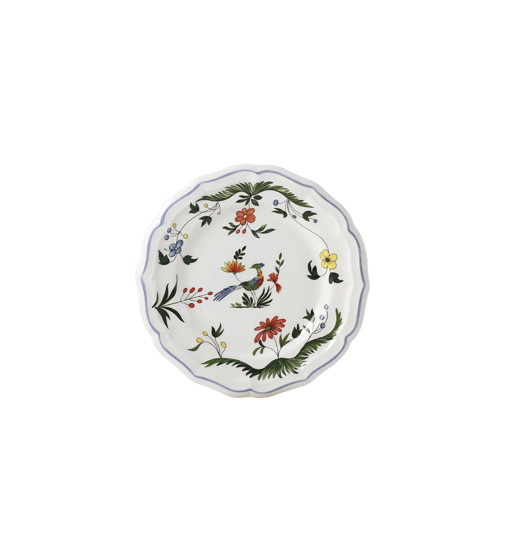 Gien, Oiseaux paradis, Set of 4 bread plate