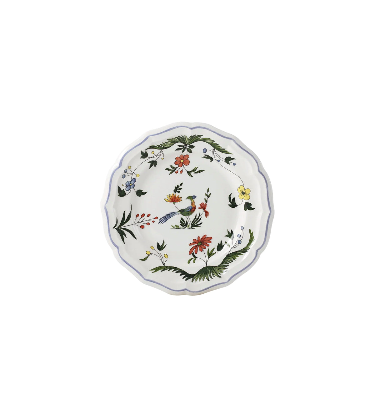 Gien, Oiseaux paradis, Set of 4 bread plate