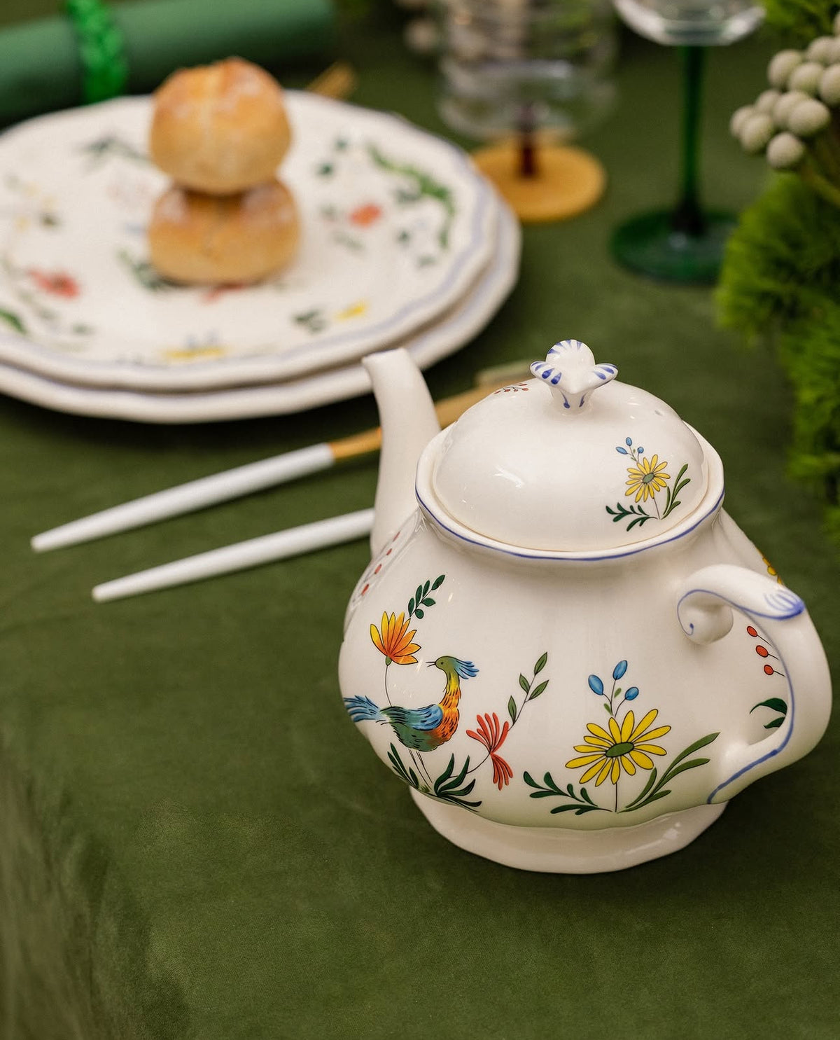 Gien, Oiseaux paradis, Teapot.