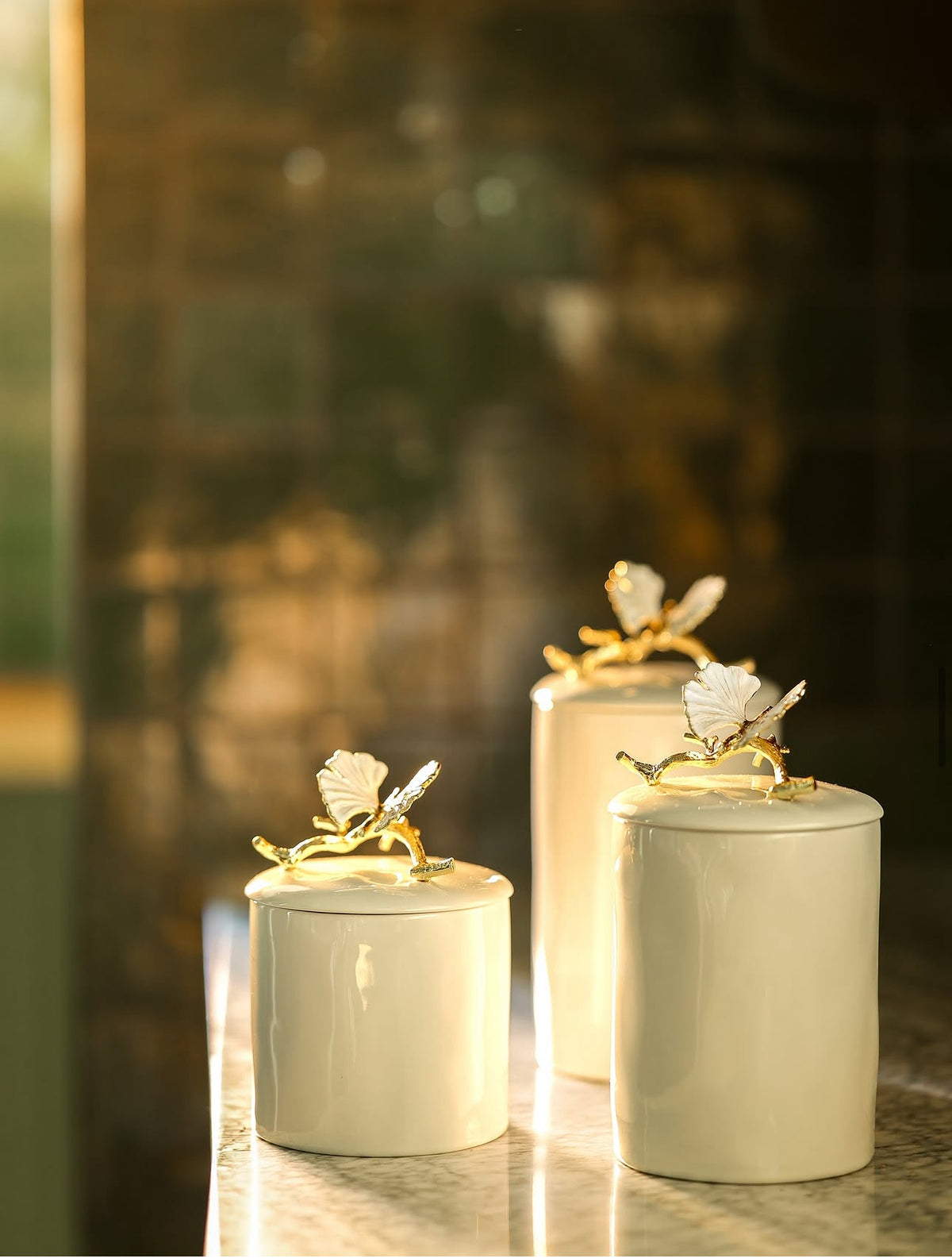 Michael Aram, Butterfly ginkgo canister M.
