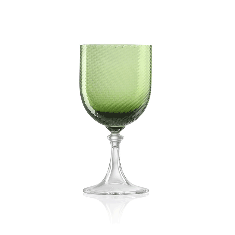 NassonMoretti, 3/62 Red wine glass, soraya green.
