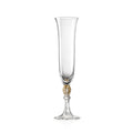 NassonMoretti, A/81 Champagne glass clear gold.