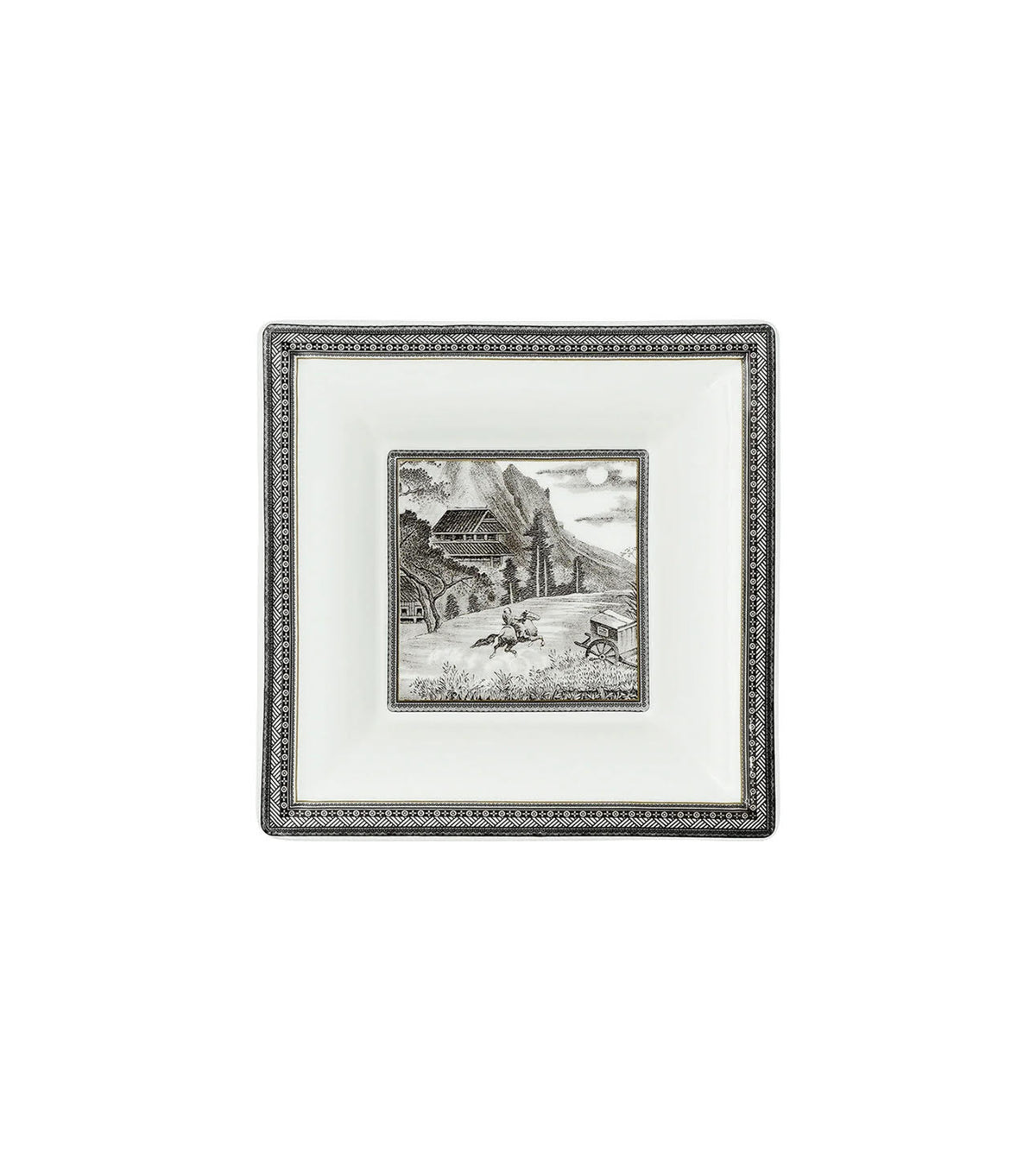 Gien, Cavalier des steppes, Large rectangular candy tray.