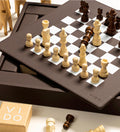 Vido, Walnut brown chess set.