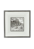 Gien, Cavalier des steppes, XL Rectangular candy tray.