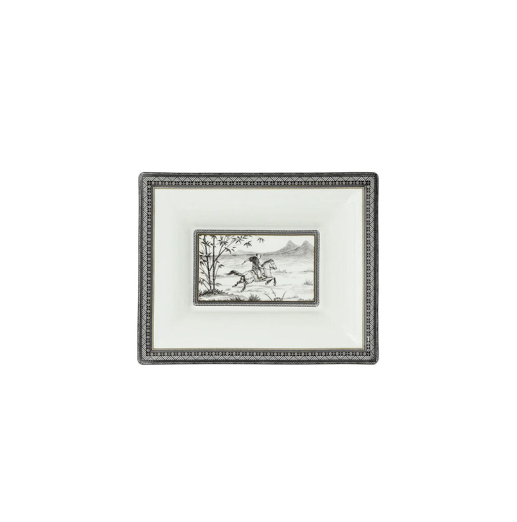 Gien, Cavalier des steppes, Rectangular candy tray.