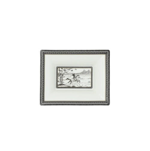 Gien, Cavalier des steppes, Rectangular candy tray.